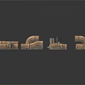 Industrial Metal Pipe Fittings With Various Shapes And Sizes Mechanical Parts