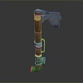 Tomahawk Axe Wooden Axe Handle Axe Mountain Axe Chopping Wood Axe Chopping Wood Axe Magic Axe 3d model