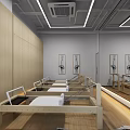 Spacious Yoga Studio With Wooden Walls Yoga Mats And Natural Light For Fitness Practice