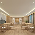 New Chinese Go Room Chess Room 3d model