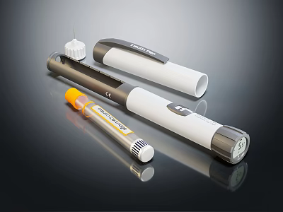 Medical Devices Including Insulin Injection Pens Sterile Needles And Dose Cartridges 3d model