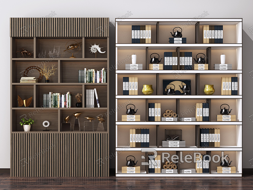 New Chinese Bookcase Bookcase Combination model