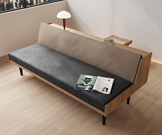 Modern double sofa 3d model