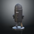 Modern Microphone Mike Amplifier 3d model