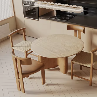 Modern dining table 3d model