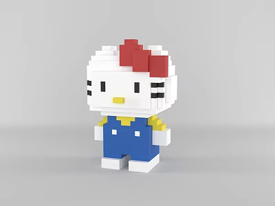 Modern Desktop Accessories Doll Ornaments Kitty Cat 3d model