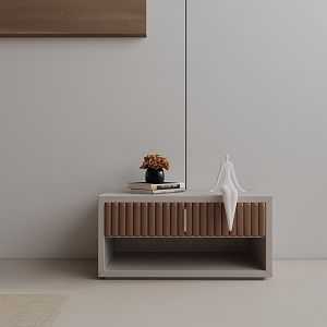 Modern Bedside Cabinet 3d model