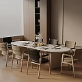 Modern table combination 3d model