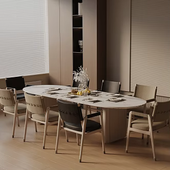 Modern table combination 3d model