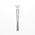 Modern Outdoor Light With Tall Metal Post And Lattice Design For Garden Pathway Decoration