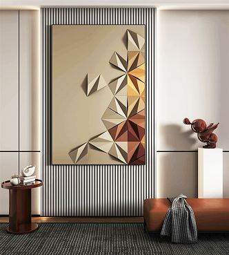 modern decorative painting 3d model