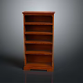 Classic Wooden Bookcase Design With Multiple Shelves And Sturdy Construction