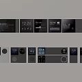 Modern switch socket rail socket mobile socket intelligent light distribution box 3d model