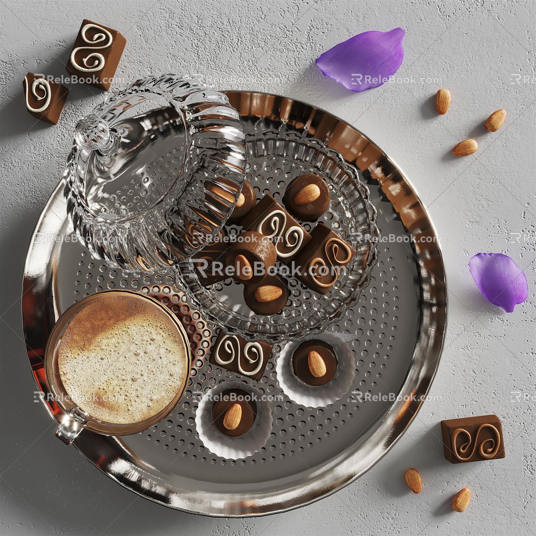 Modern Food Food Chocolate 3d model