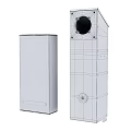 VLEO White Equipment Enclosures With Circular Opening And Mounting Holes