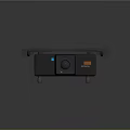 Advanced Projection Monitoring Device With Camera Lens And Sturdy Metal Brackets
