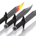 Dagger Knife Red-burning Dagger Red-burning Dagger 3d model