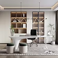 Modern study 3d model