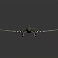 Brown Passenger Aircraft with Blue Star Logo Twin Engines Black White Striped Wings