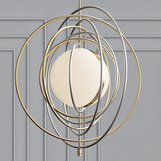 Modern chandelier 3d model