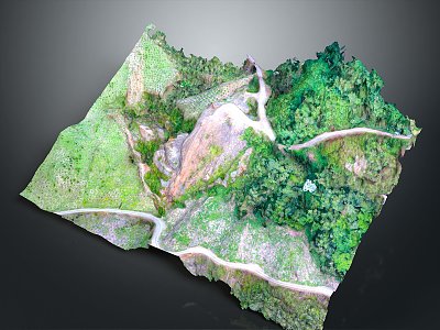 Geography, topography, mountain shape, ridge, ridge, valley, mountain range, canyon, geomorphology, mountain peak, mountain body 3d model