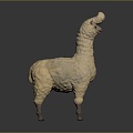 alpaca wool llama alpaca alpaca camel sheep humpless moose animal 3d model