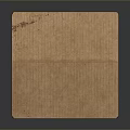 Open Brown Corrugated Cardboard Box With Cube Shape And Lifted Lid