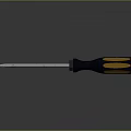 Durable Screwdriver Hardware Tool With Black Yellow Handle And Metal Shaft