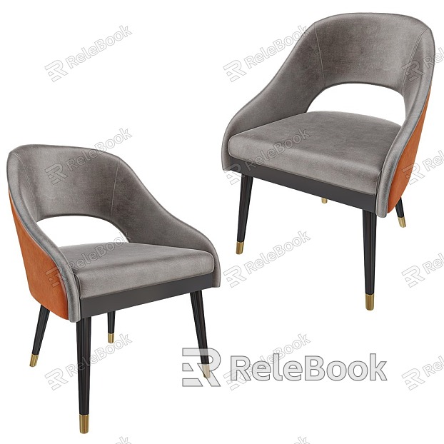 Single Chair Leisure Chair Dining Chair model