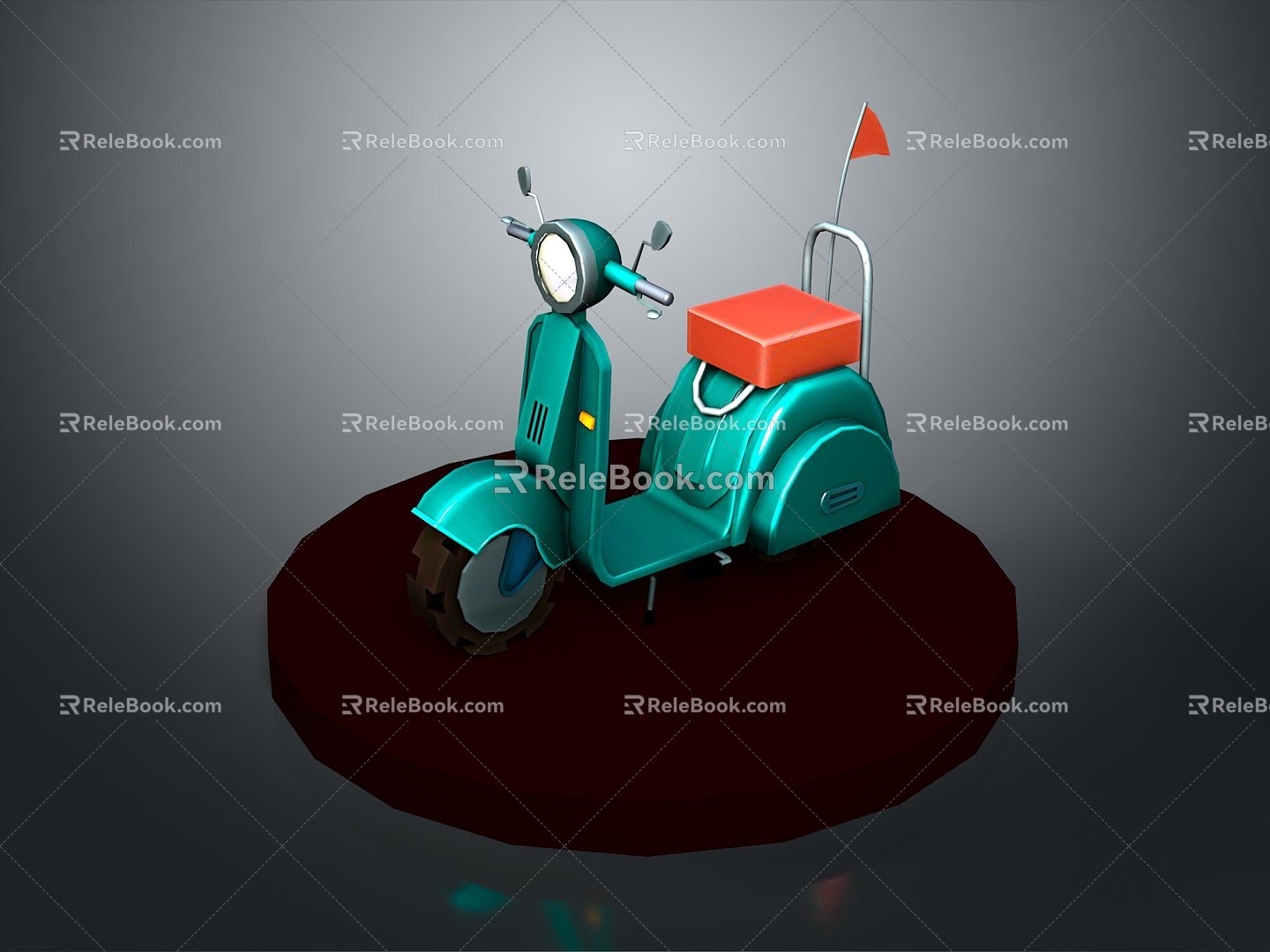 Scooter Motorcycle Two-wheeled Motocross Motorcycle Road Race Motorcycle Motor Vehicle 3d model