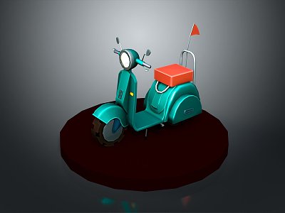 Scooter Motorcycle Two-wheeled Motocross Motorcycle Road Race Motorcycle Motor Vehicle 3d model