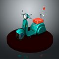 Scooter Motorcycle Two-wheeled Motocross Motorcycle Road Race Motorcycle Motor Vehicle 3d model