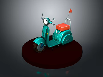Scooter Motorcycle Two-wheeled Motocross Motorcycle Road Race Motorcycle Motor Vehicle 3d model