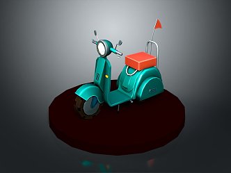 Scooter Motorcycle Two-wheeled Motocross Motorcycle Road Race Motorcycle Motor Vehicle 3d model