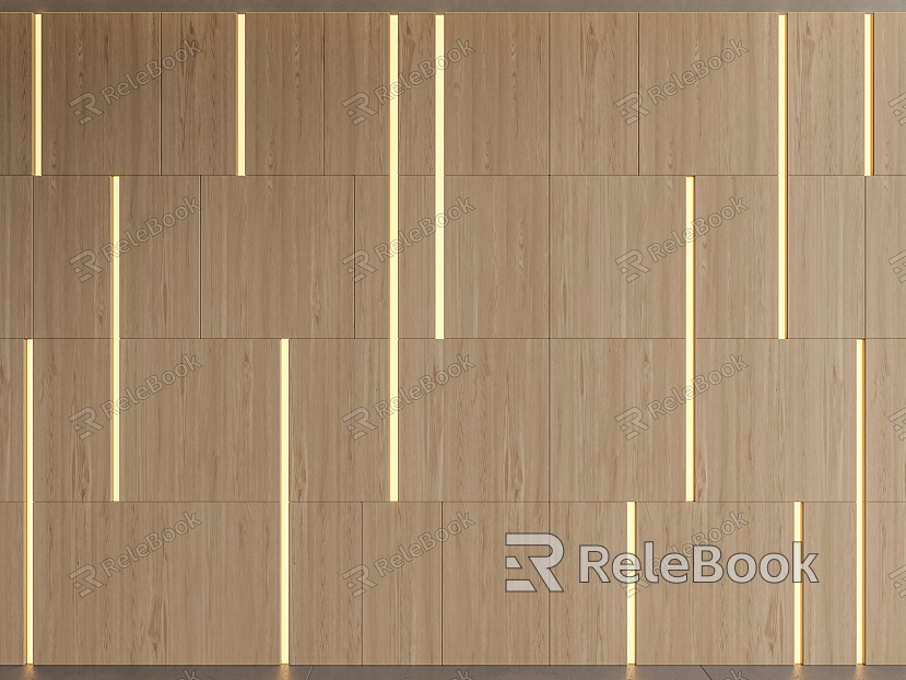 Wall panel wood veneer wall panel model