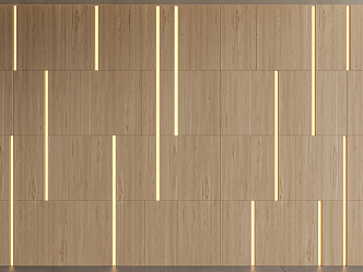 Wall panel wood veneer wall panel 3d model