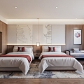 Modern Hotel Room Hotel Big Bed Room Hotel Suite Hotel Standard Room Double Room Hotel Double Room 3d model