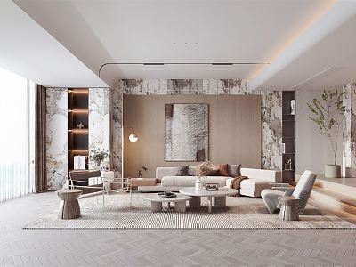 modern living room model