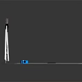 Essential Stationery Supplies Including Compass Ruler Triangle And Eraser On Black Surface