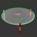 Modern Round Glass Coffee Table With Sleek Metal Base And Transparent Top