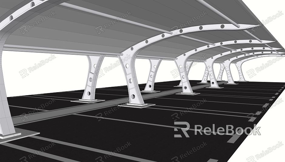 Modern shed tensioned film shed model