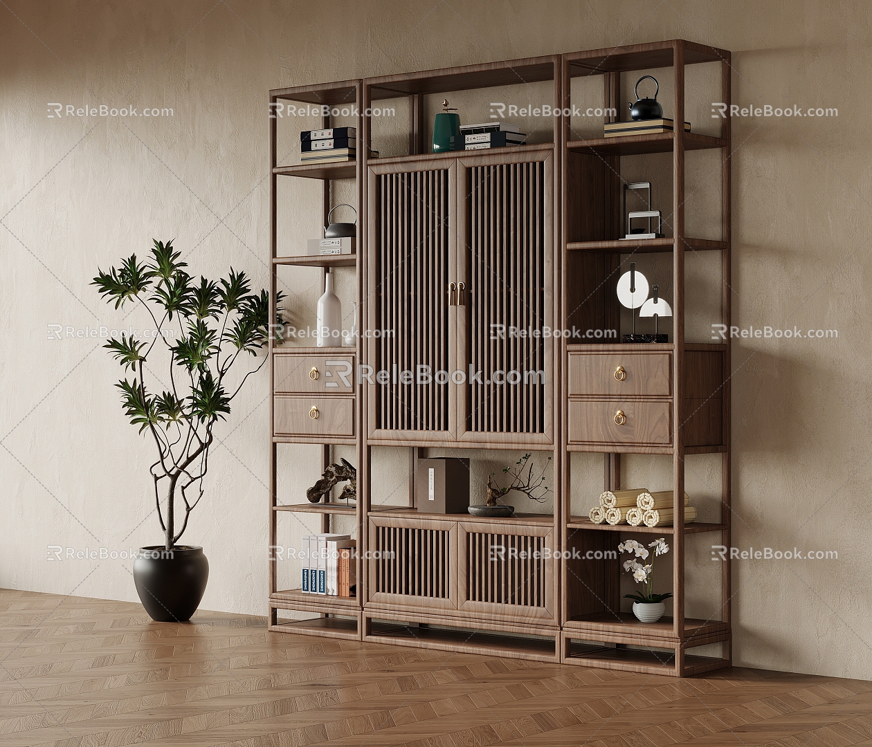 New Chinese Antique Rack 3d model