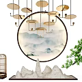 New Chinese style ornaments combination 3d model