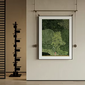 French decorative painting 3d model