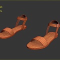 Sandals Sandals Peep Toe Shoes Platform Shoes Roman Sandals High Heel Sandals Wedge Sandals 3d model