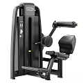 Black Frame Fitness Strength Training Equipment With Adjustable Seat Backrest And Exercise Handles