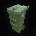 Modern Public Plastic Bucket Modern Bucket Plastic Bucket Waste Bucket Public Facilities Environmental Protection 3d model