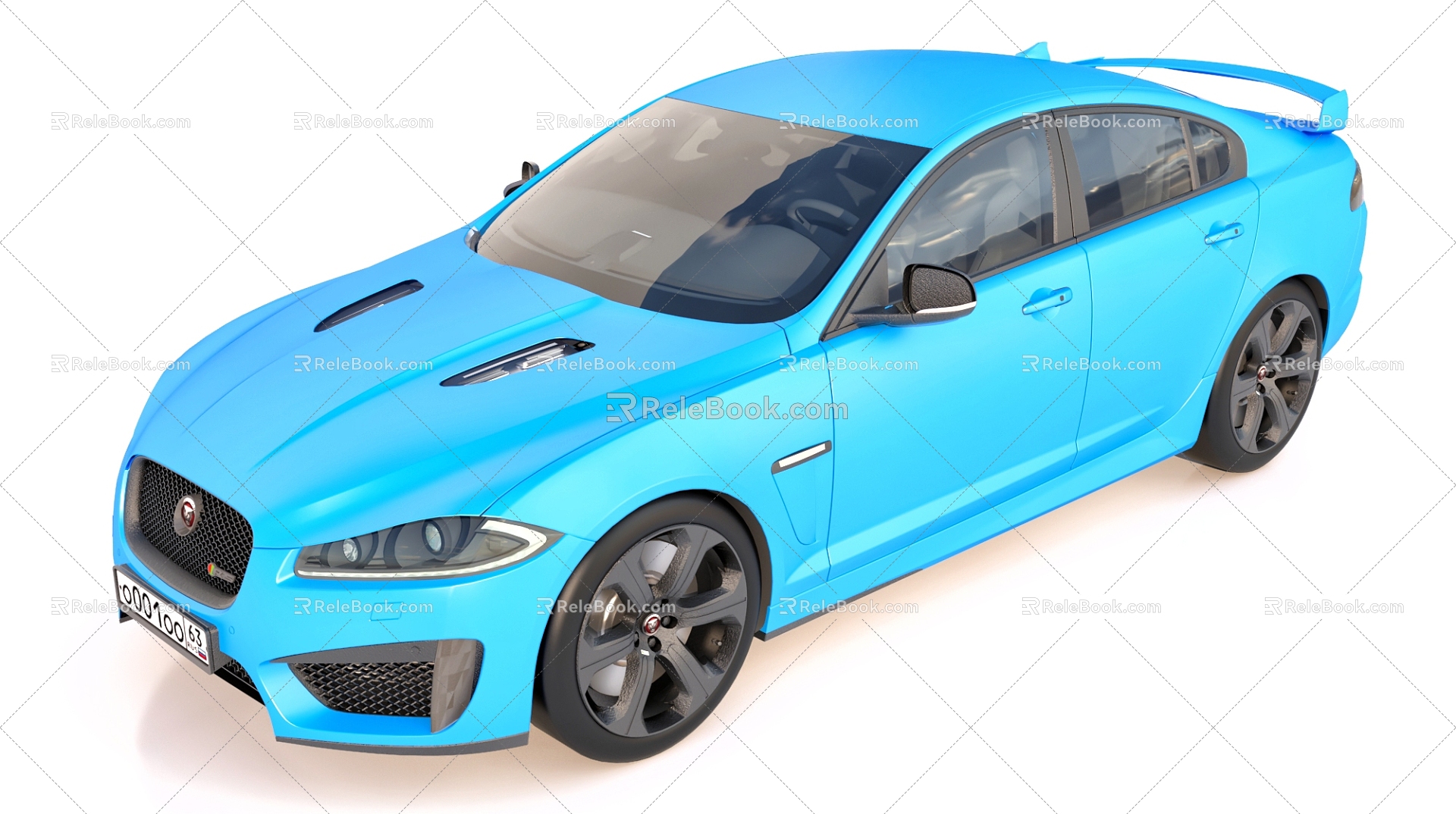 Car Transportation Jaguar Sedan 3d model