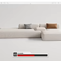 Modern Multiplayer Sofa 3d model