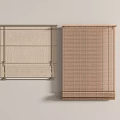 Modern Wooden Blinds with Light Brown and Beige Interior Design for Home Decor